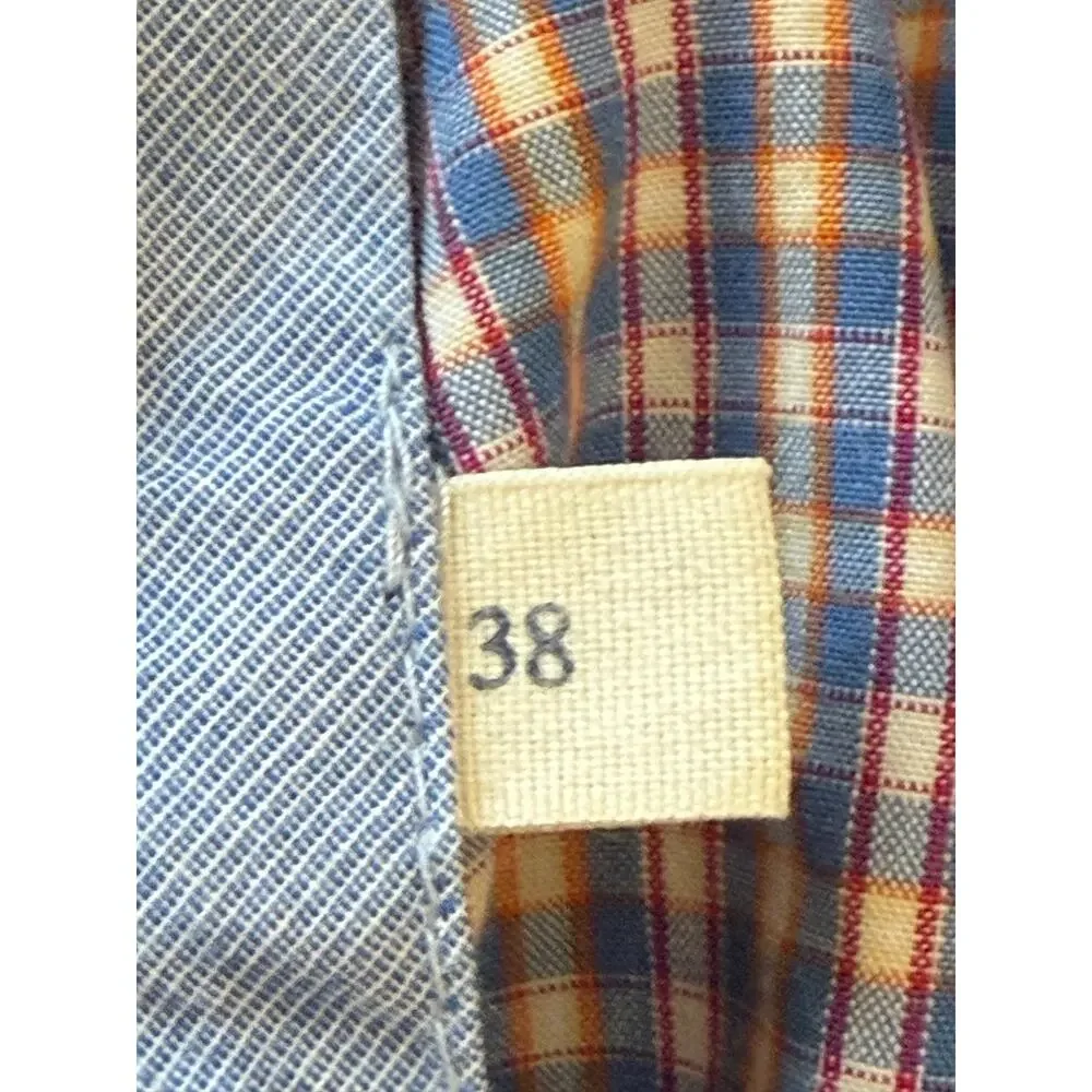 J. CREW Factory Check Chino  10.5 inch inseam Shorts Men 38 J Crew